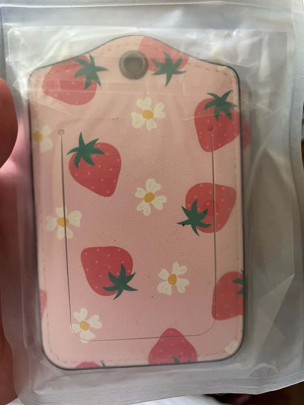 Seorsok Strawberry and Daisy Print Luggage ID Tags, 2-Piece Set